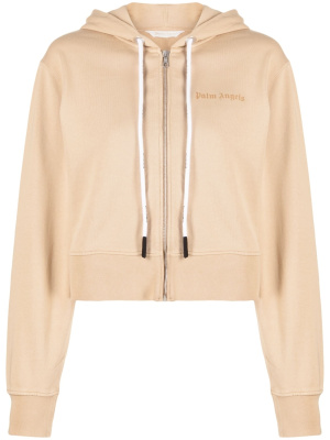 

Logo-print cropped hoodie, Palm Angels Logo-print cropped hoodie
