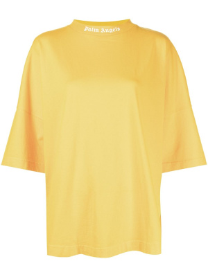 

Logo-print loose-fit T-shirt, Palm Angels Logo-print loose-fit T-shirt