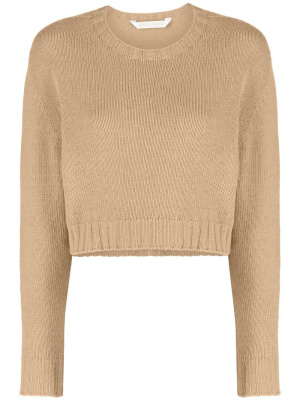

Logo-print cropped jumper, Palm Angels Logo-print cropped jumper