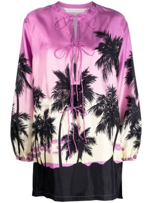

Graphic-print long-sleeve top, Palm Angels Graphic-print long-sleeve top