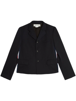 

Stripe-detail notched-lapels blazer, Comme Des Garçons Girl Stripe-detail notched-lapels blazer
