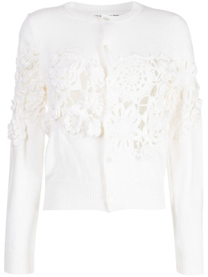 

Open-knit floral knitted cardigan, Comme Des Garçons Girl Open-knit floral knitted cardigan