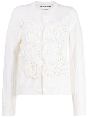 

Floral-crochet knitted cardigan, Comme Des Garçons Girl Floral-crochet knitted cardigan