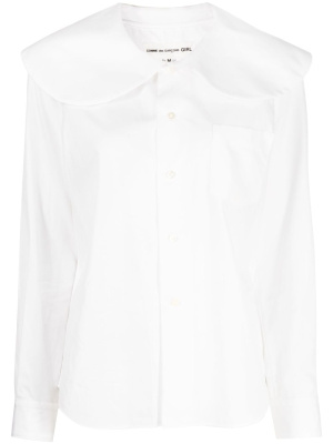 

Oversize-collar cotton blouse, Comme Des Garçons Girl Oversize-collar cotton blouse