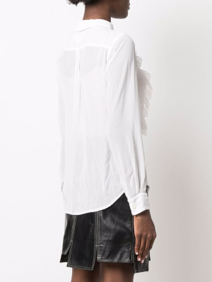 

Ruffle long-sleeve shirt, Comme Des Garçons Girl Ruffle long-sleeve shirt