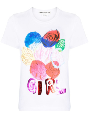 

Graphic-print short-sleeve T-shirt, Comme Des Garçons Girl Graphic-print short-sleeve T-shirt