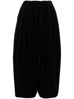 

Velvet wide-leg cropped trousers, Comme Des Garçons Comme Des Garçons Velvet wide-leg cropped trousers