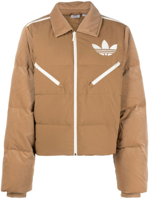 

Velvet-effect puffer jacket, Adidas Velvet-effect puffer jacket
