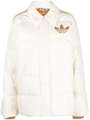 

Logo print puffer jacket, Adidas Logo print puffer jacket
