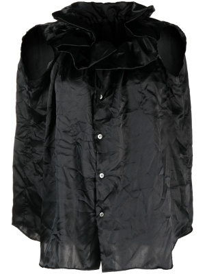 

Ruffled-neckline sleeveless top, Comme Des Garçons Comme Des Garçons Ruffled-neckline sleeveless top