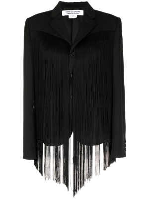 

Fringed-detail wool blazer, Comme Des Garçons Comme Des Garçons Fringed-detail wool blazer