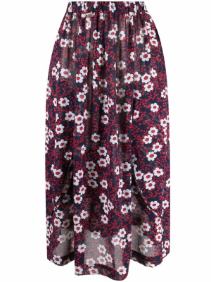 

Floral-print midi-skirt, Comme Des Garçons Comme Des Garçons Floral-print midi-skirt