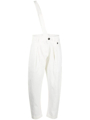 

High-waisted linen trousers, Isabel Benenato High-waisted linen trousers