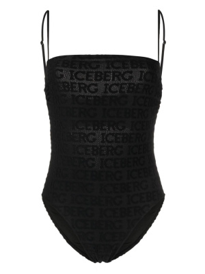 

Logo jacquard one-piece swimsuit, Iceberg Logo jacquard one-piece swimsuit
