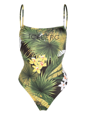 

Floral-print one-piece swimsuit, Iceberg Floral-print one-piece swimsuit