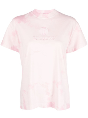 

Embroidered-logo tie-dye T-shirt, Iceberg Embroidered-logo tie-dye T-shirt