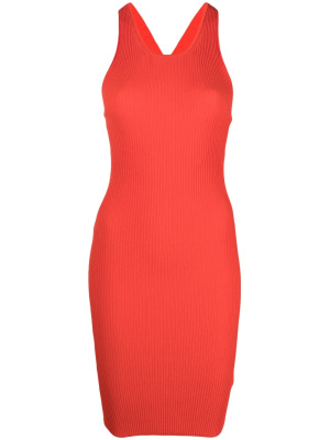 

Cut-out ribbed-knit dress, Iceberg Cut-out ribbed-knit dress