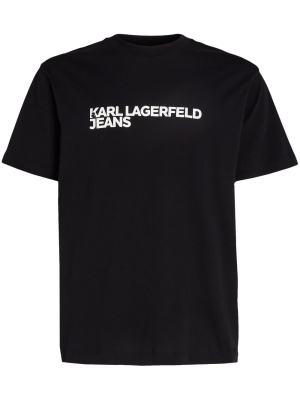 

Logo-print organic-cotton T-shirt, Karl Lagerfeld Jeans Logo-print organic-cotton T-shirt