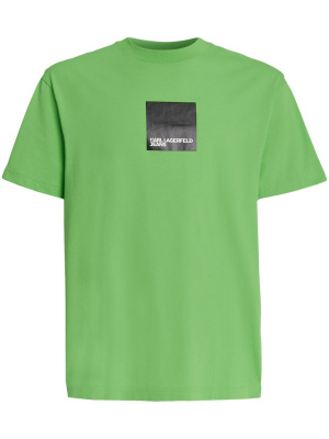 

Logo-print organic-cotton T-shirt, Karl Lagerfeld Jeans Logo-print organic-cotton T-shirt