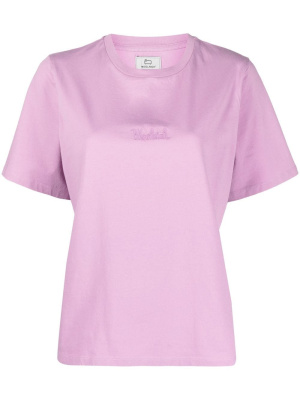 

Embroidered-logo cotton T-shirt, Woolrich Embroidered-logo cotton T-shirt