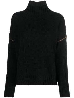 

Contrast-stitch wool jumper, Woolrich Contrast-stitch wool jumper