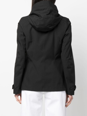 

Logo-patch hooded zip-up jacket, Woolrich Logo-patch hooded zip-up jacket