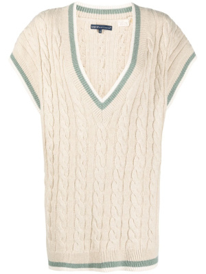 

Cable-knit V-neck sweater, Levi's: Made & Crafted Cable-knit V-neck sweater