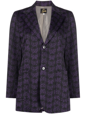 

Butterfly-pattern single-breasted blazer, Needles Butterfly-pattern single-breasted blazer