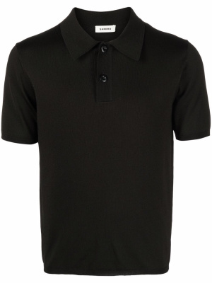 

Short-sleeve pointed-collar polo shirt, SANDRO Short-sleeve pointed-collar polo shirt
