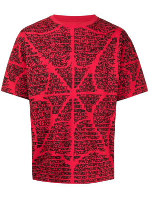 

Web-print cotton T-shirt, PACCBET Web-print cotton T-shirt