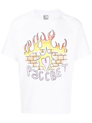 

Graphic logo print T-shirt, PACCBET Graphic logo print T-shirt