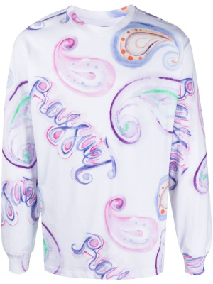 

Paisley logo-print T-shirt, PACCBET Paisley logo-print T-shirt