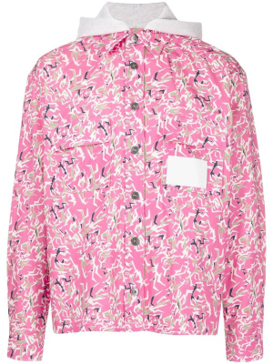 

Graphic-print hooded jacket, PACCBET Graphic-print hooded jacket