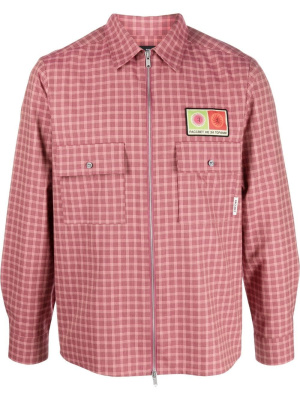 

Zip-up checked shirt, PACCBET Zip-up checked shirt