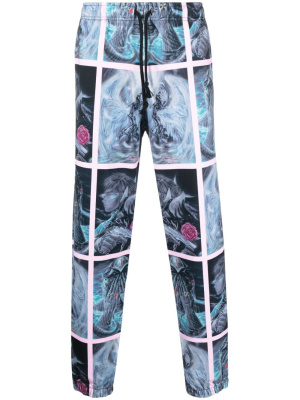 

Graphic-print cotton trousers, PACCBET Graphic-print cotton trousers
