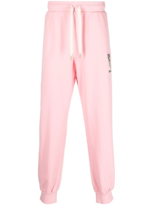 

Logo-embroidered organic cotton joggers, Casablanca Logo-embroidered organic cotton joggers