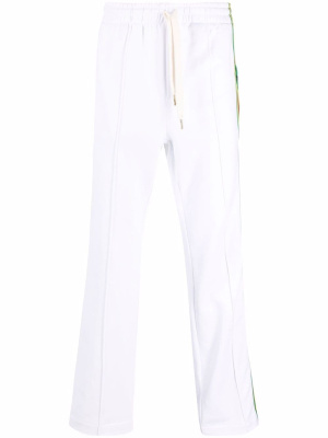

Embroidered-logo striped joggers, Casablanca Embroidered-logo striped joggers