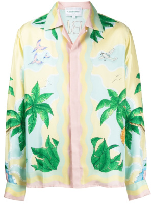 

Long-sleeve silk shirt, Casablanca Long-sleeve silk shirt