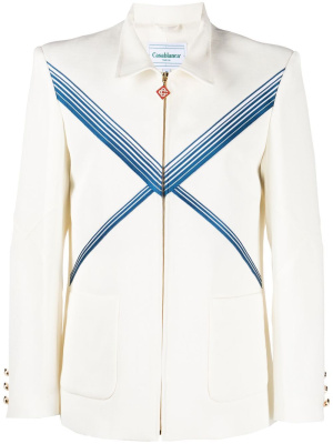

Embroidered Envelope shirt jacket, Casablanca Embroidered Envelope shirt jacket