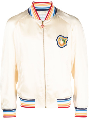 

Logo-patch bomber jacket, Casablanca Logo-patch bomber jacket