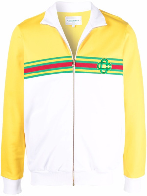 

Colour-block zipped jacket, Casablanca Colour-block zipped jacket