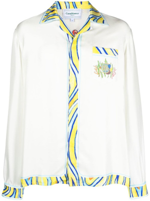 

Aquatique-print silk shirt, Casablanca Aquatique-print silk shirt