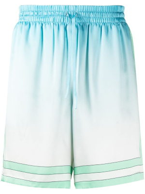 

Graphic-print silk shorts, Casablanca Graphic-print silk shorts