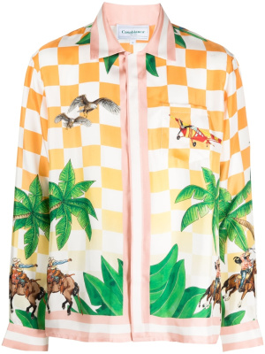 

Tennis Club silk shirt, Casablanca Tennis Club silk shirt