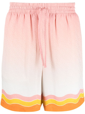 

Rainbow Monogram silk shorts, Casablanca Rainbow Monogram silk shorts