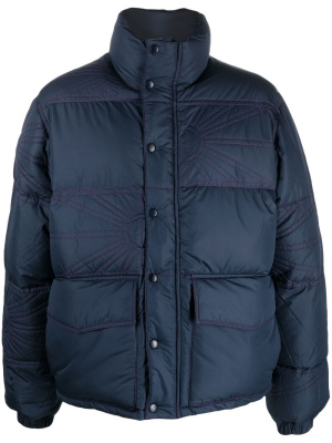 

Embroidered-logo puffer jacket, PACCBET Embroidered-logo puffer jacket