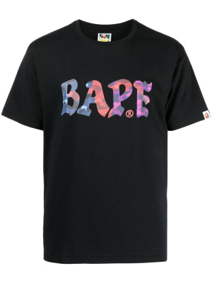 

Logo-print cotton T-shirt, A BATHING APE® Logo-print cotton T-shirt