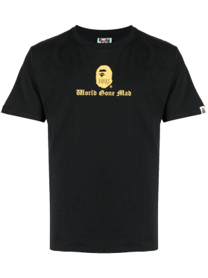 

Logo-print cotton T-shirt, A BATHING APE® Logo-print cotton T-shirt