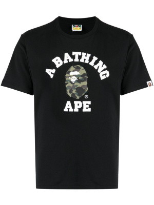 

Logo-print cotton T-shirt, A BATHING APE® Logo-print cotton T-shirt