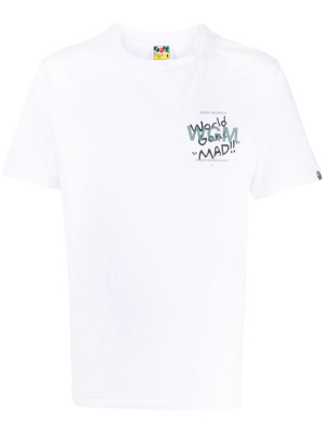 

Logo-print cotton T-shirt, A BATHING APE® Logo-print cotton T-shirt